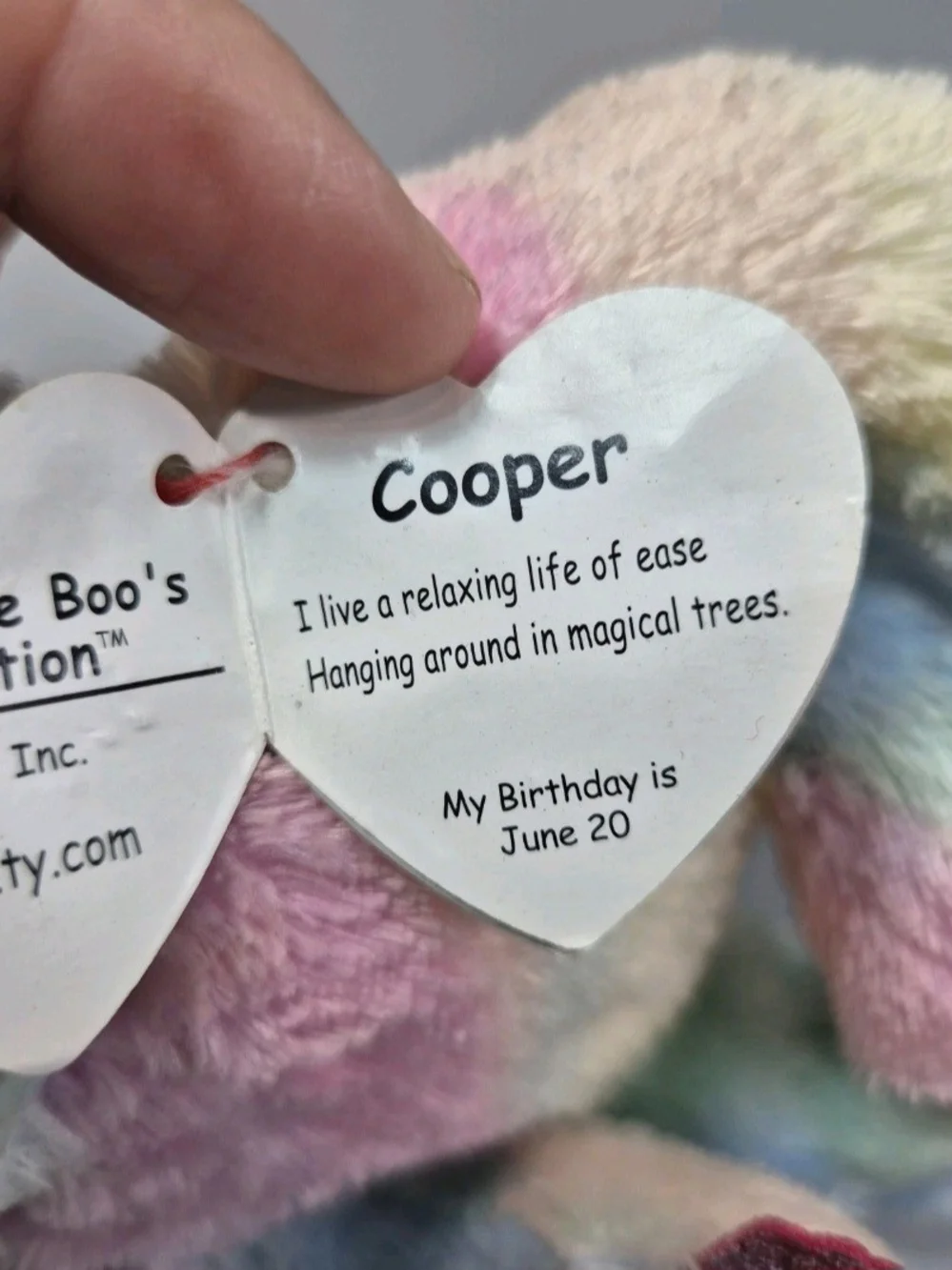 TY Beanie Boos Slothicorn Unicorn Rainbow 7